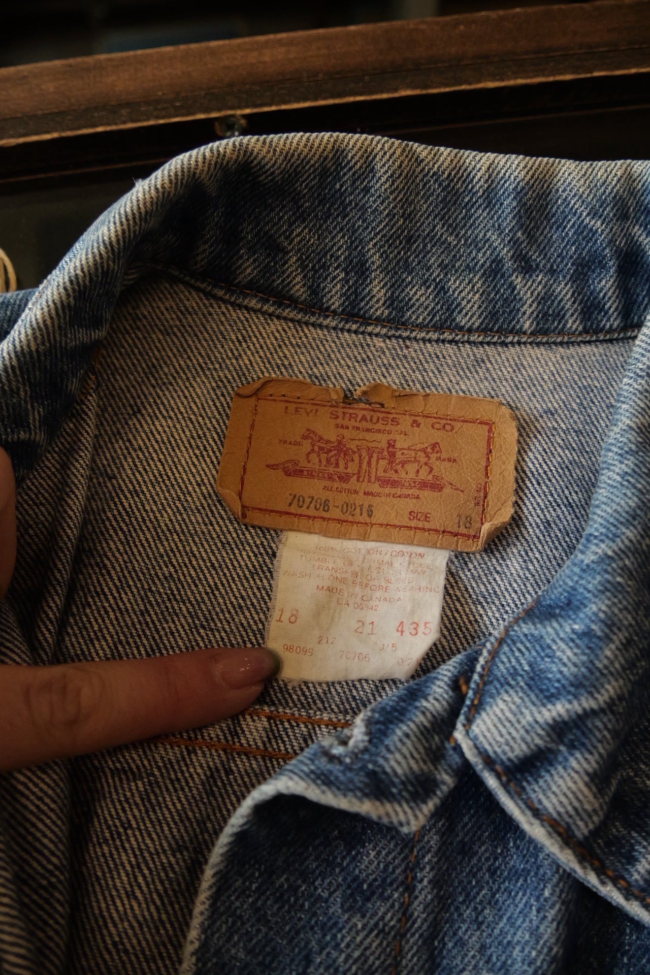 Levi's 1990s Remake Sleeveless Denim Vest