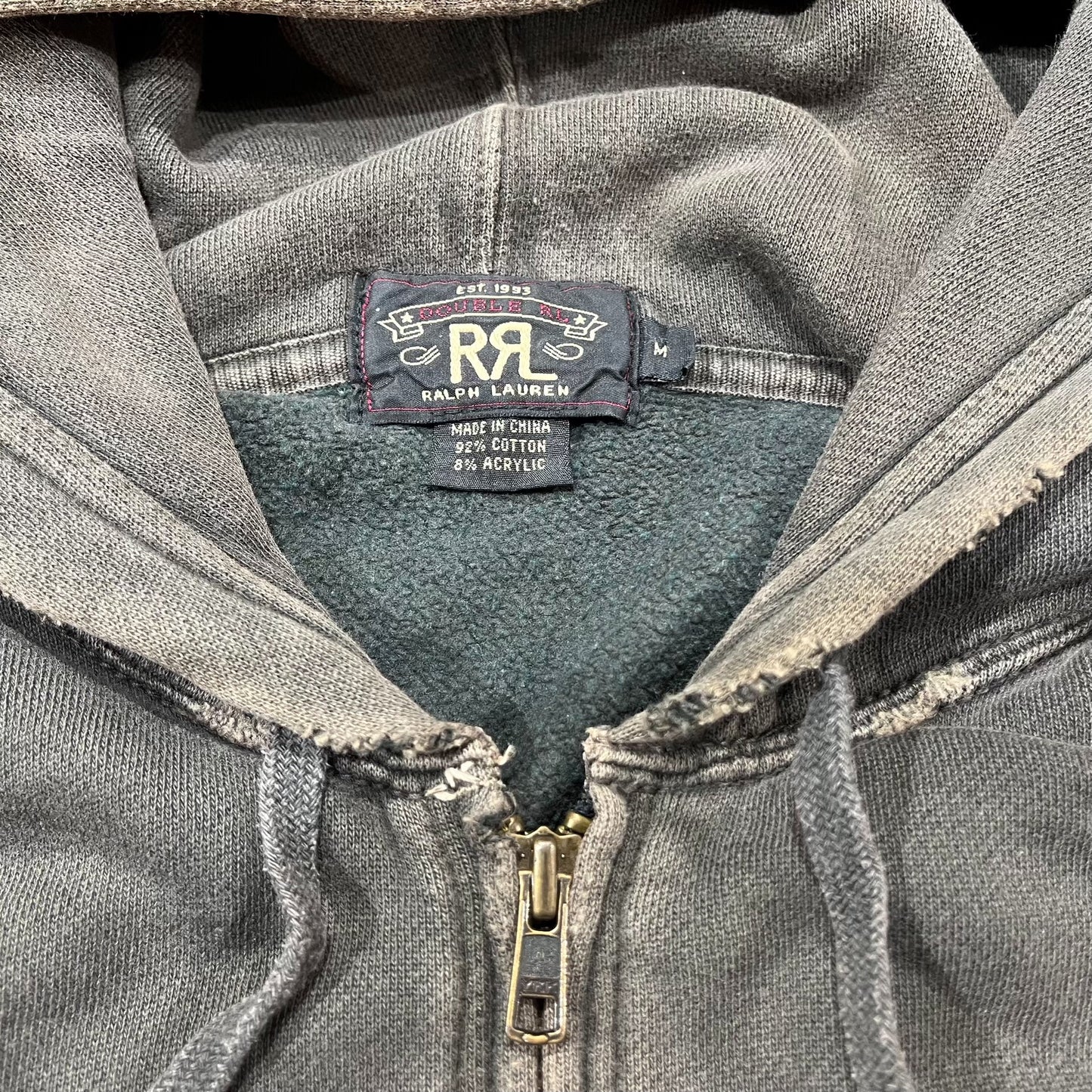RRL Heavy Washed Distressed Sweatshirt