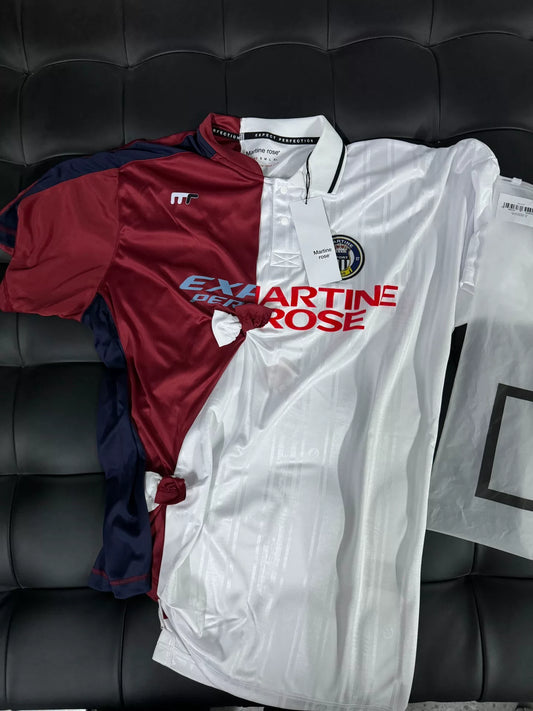 Martine Rose Knotted Color Block Top