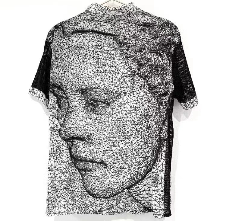 2001ss Jean Paul Gaultier 3D Mesh Shirt