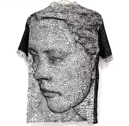 2001ss Jean Paul Gaultier 3D Mesh Shirt