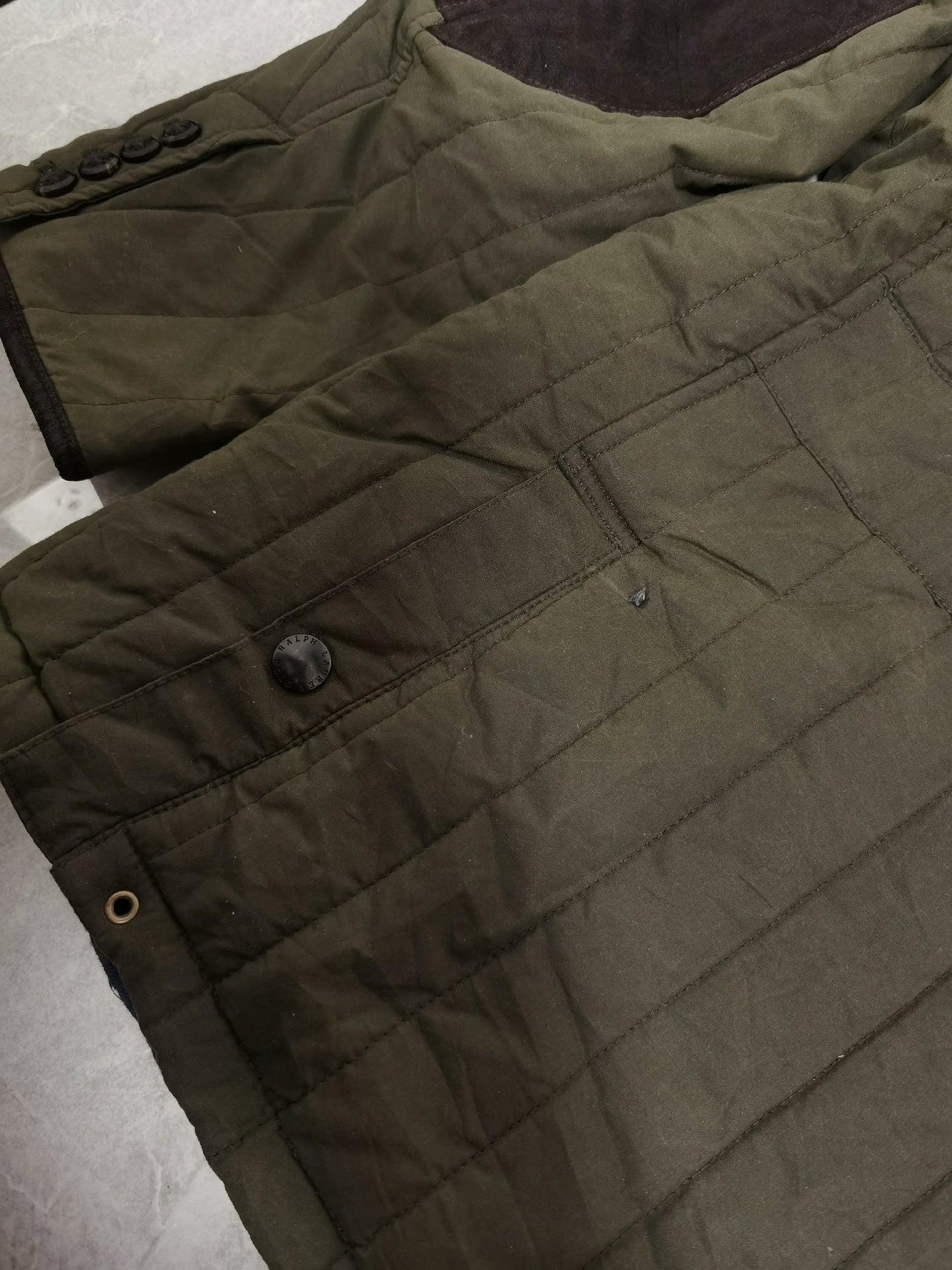RRL Ralph Lauren Waxed Quilted Hunting Jacket