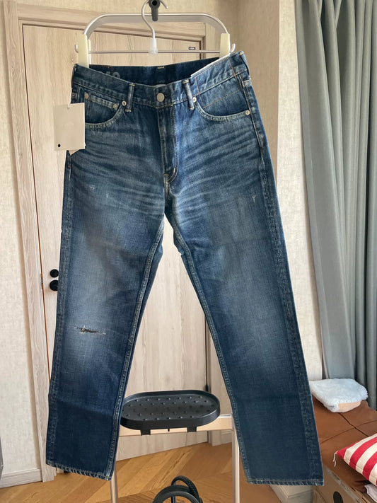 VISVIM Black Paisley Pudding Jeans W32