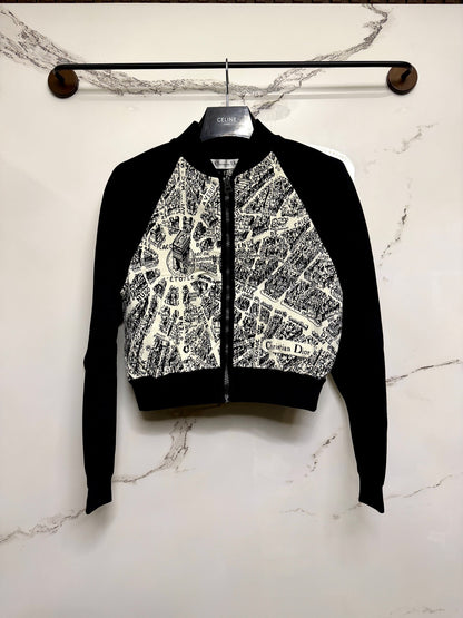 Dior Paris Map Print Jacket