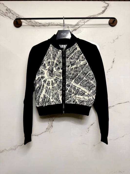 Dior Paris Map Print Jacket