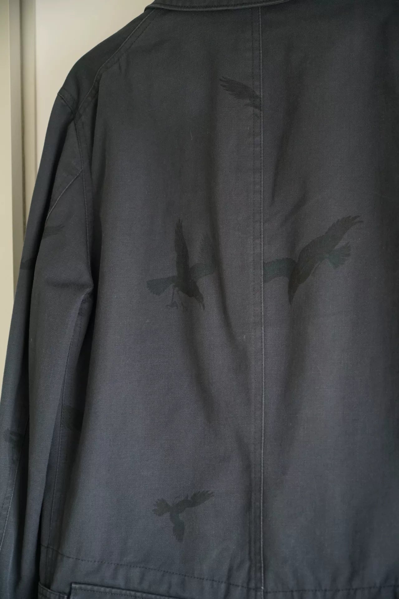 Yohji Yamamoto Raven Print Suit Jacket