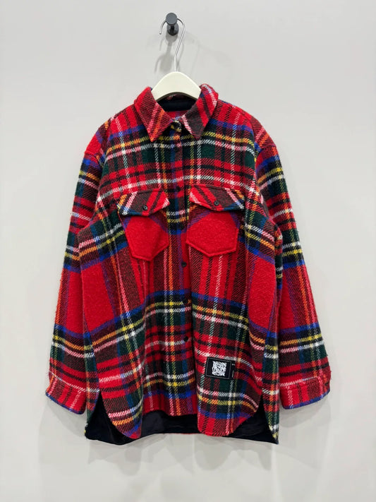 We11done Red Plaid Long Sleeve Shirt
