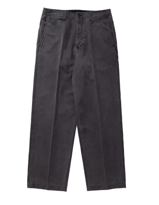 visvim broader chino pants in grey black