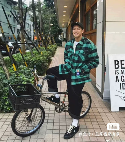 carhartt wip × paccbet check flannel shirt