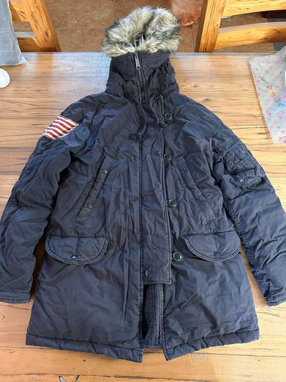 Vintage RRL n3B Carbon Black Down Jacket