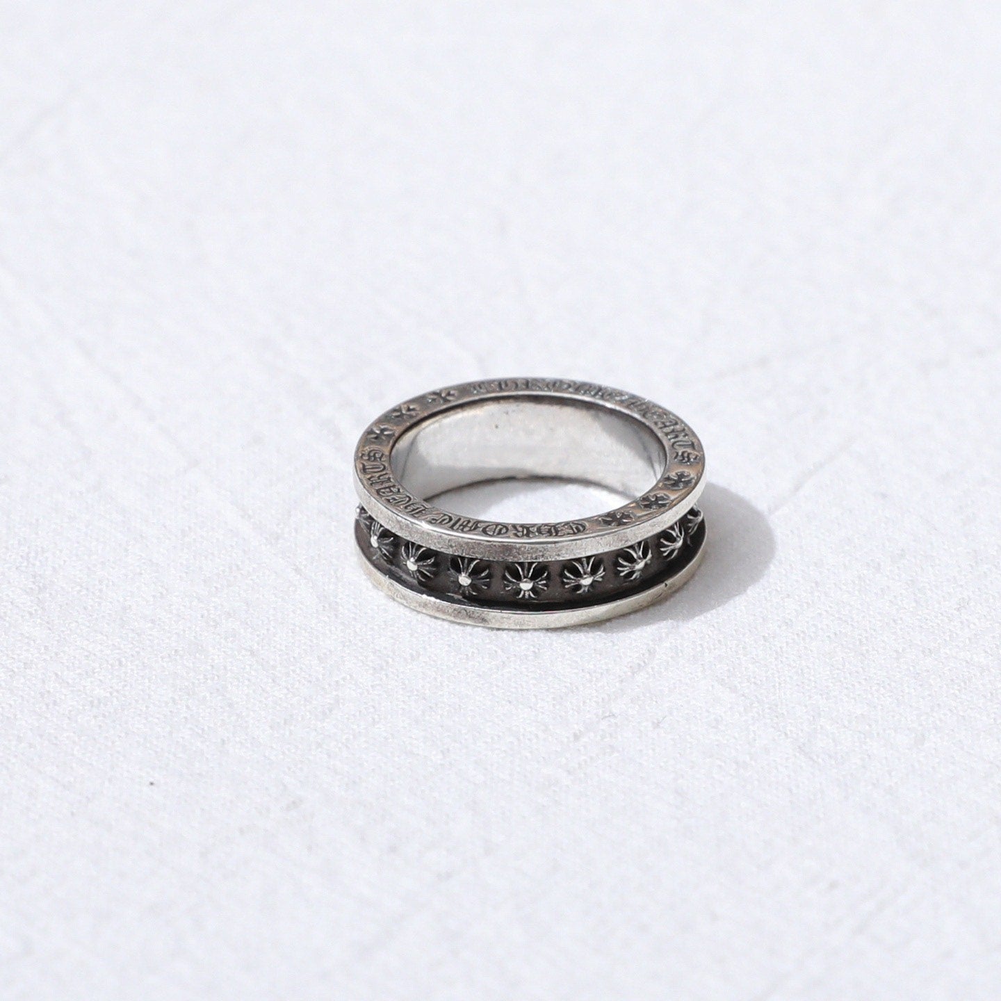 Chrome Hearts 925 Silver Mini Plus Ring