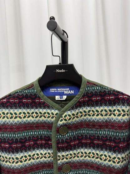 junya watanabe striped cotton jacket