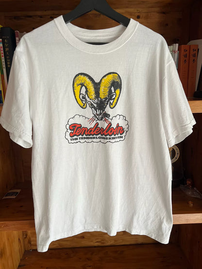 tenderloin white graphic short sleeve t-shirt