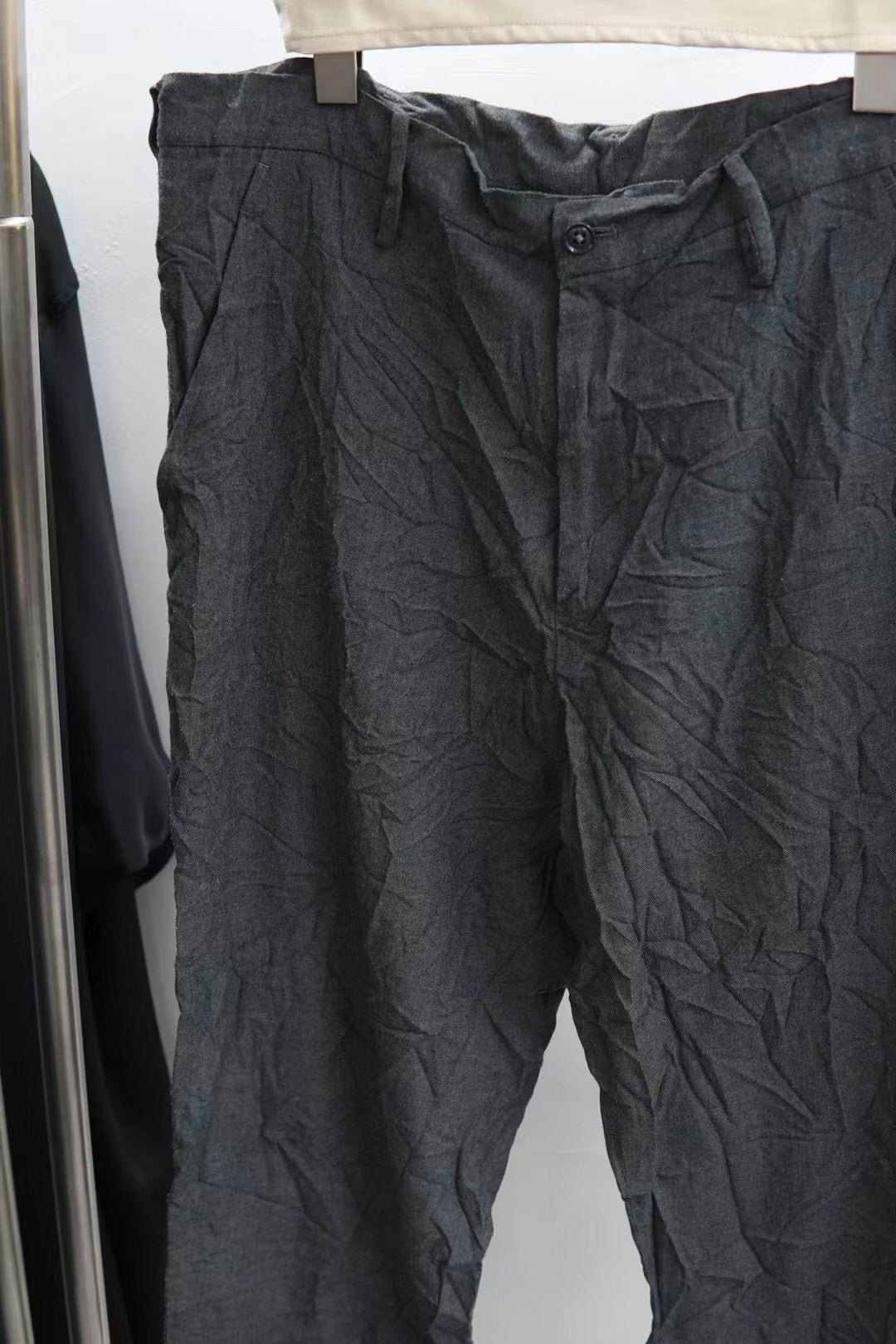 Yohji Yamamoto Pour Homme S/S 2016 Gray Pleated Trousers