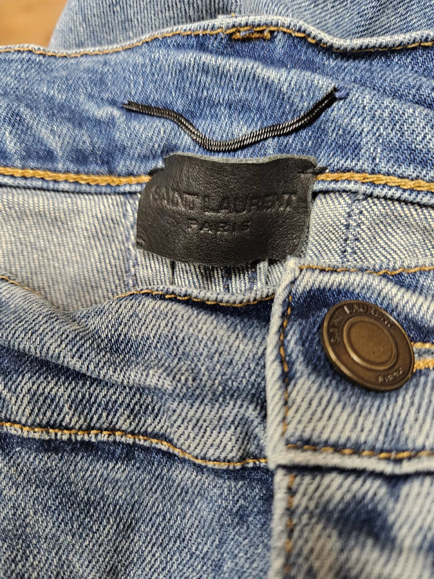 Saint Laurent Paris Light Blue Denim Jeans