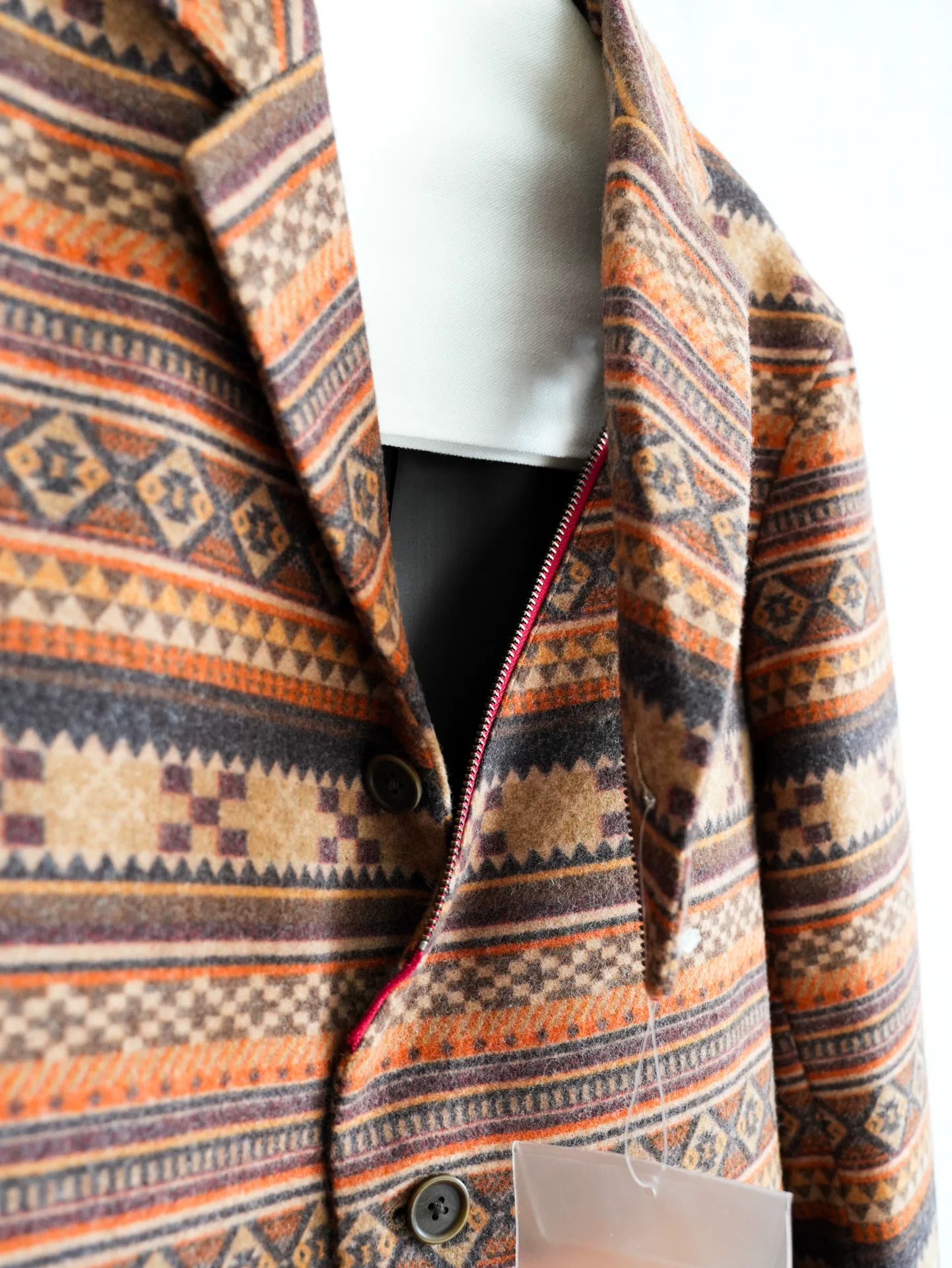 Yohji Yamamoto Patterned Zip Jacket