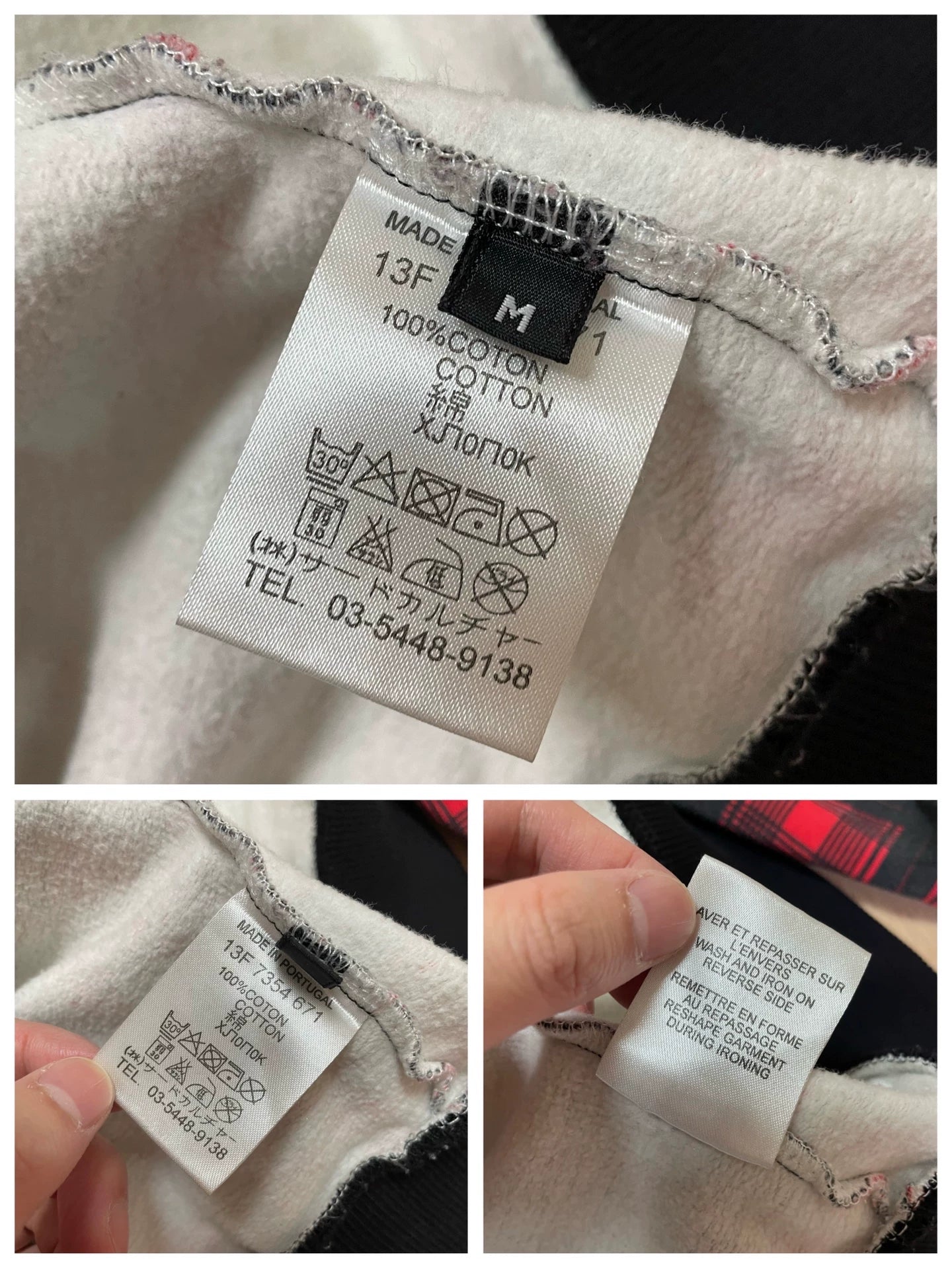 givenchy red plaid dog graphic sweatshirt