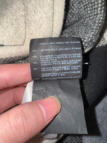 Saint Laurent Black White Plaid Jacket