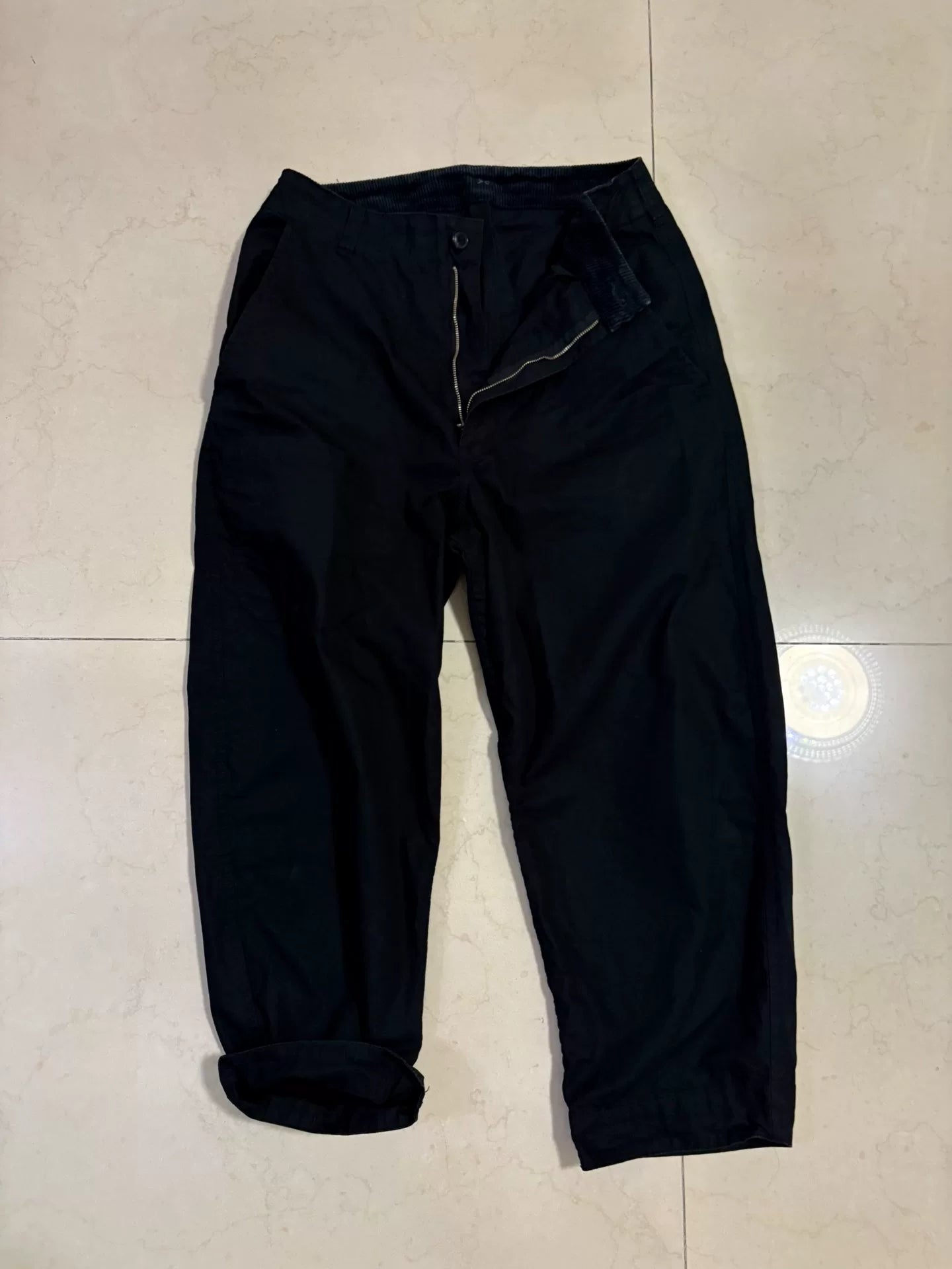 Porter Classic Corduroy Trousers in Black