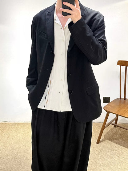 Yohji Yamamoto Y's Men Semi-Circle Rayon Shirt