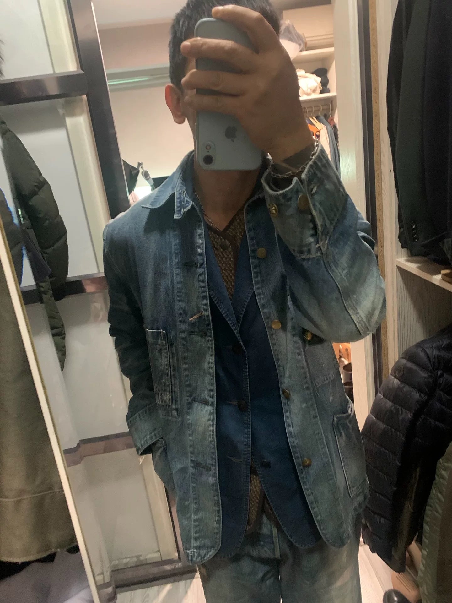 rrl classic engineer jacket size small