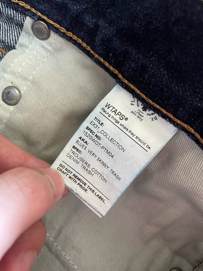 WTAPS Very Skinny Distressed Denim Pants