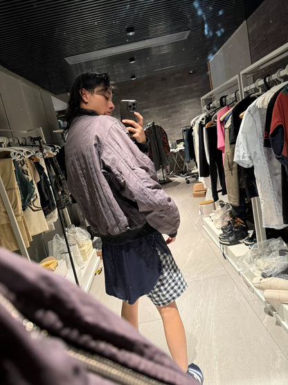 drapes van noten bomber jacket with reflective detailing