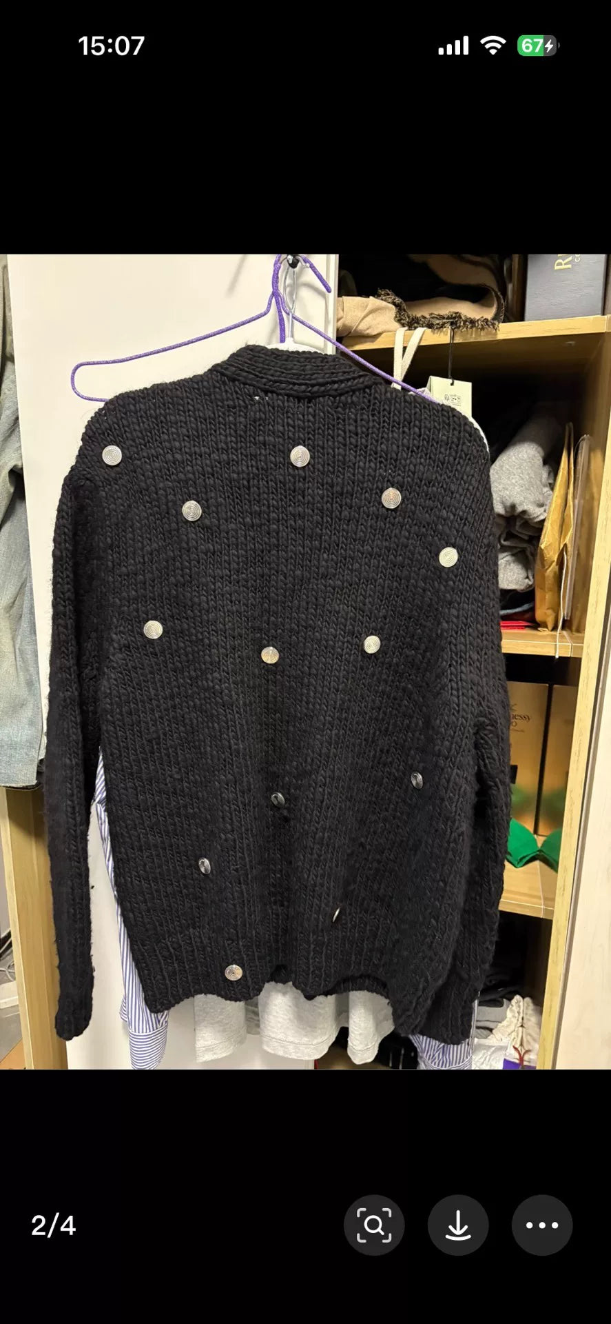 Namacheko Silver Button Sweater