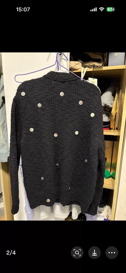 Namacheko Silver Button Sweater