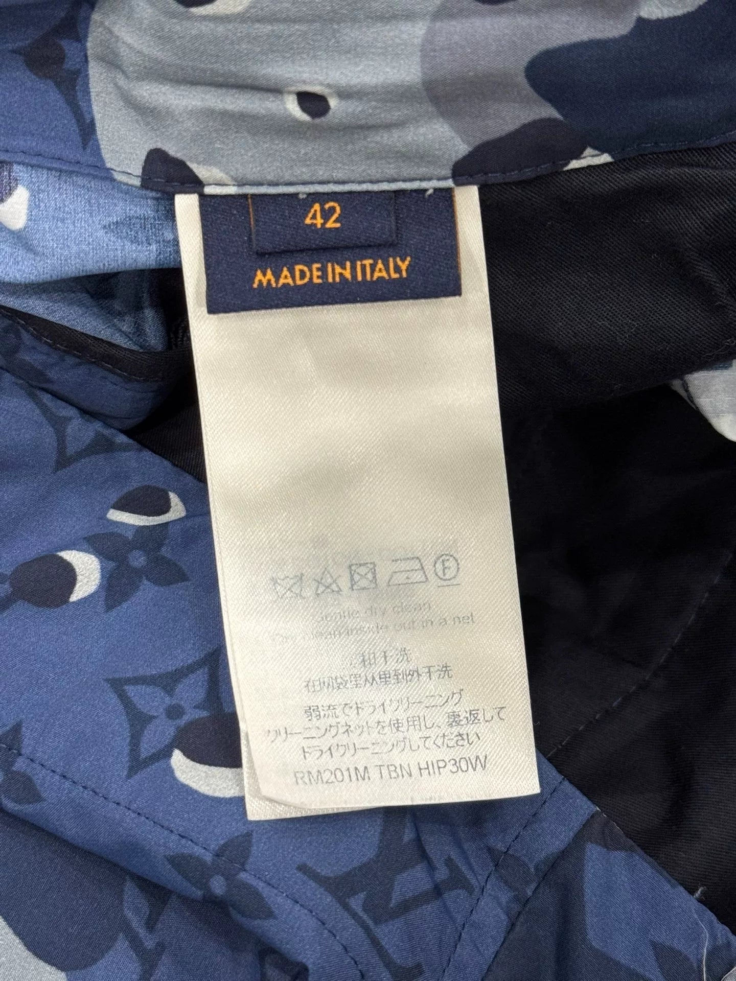 Louis Vuitton Blue Camo Nylon Casual Pants