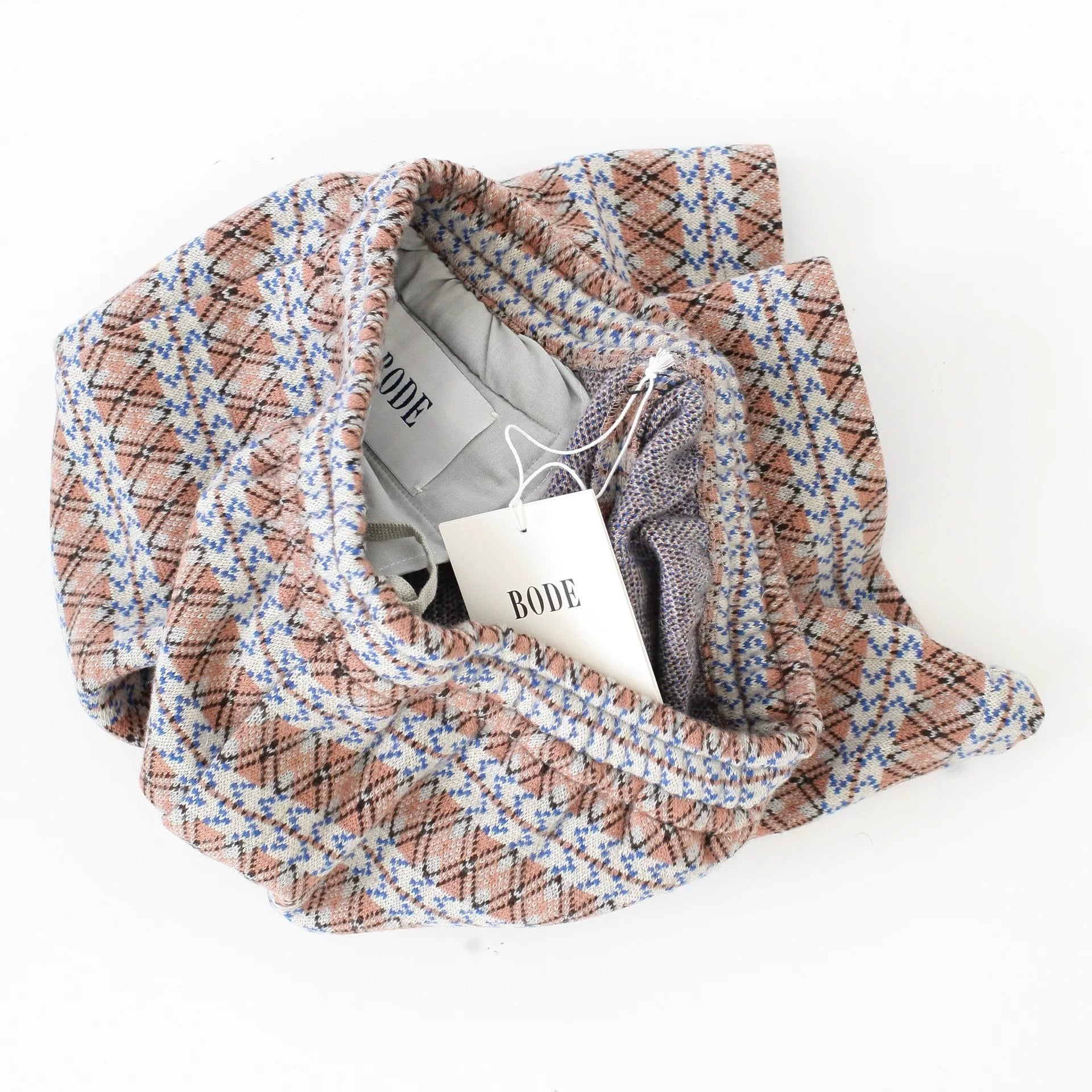 bode diamond stripe rugby shorts for men