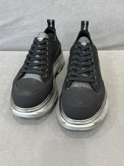 alexander mcqueen black platform shoes size 40