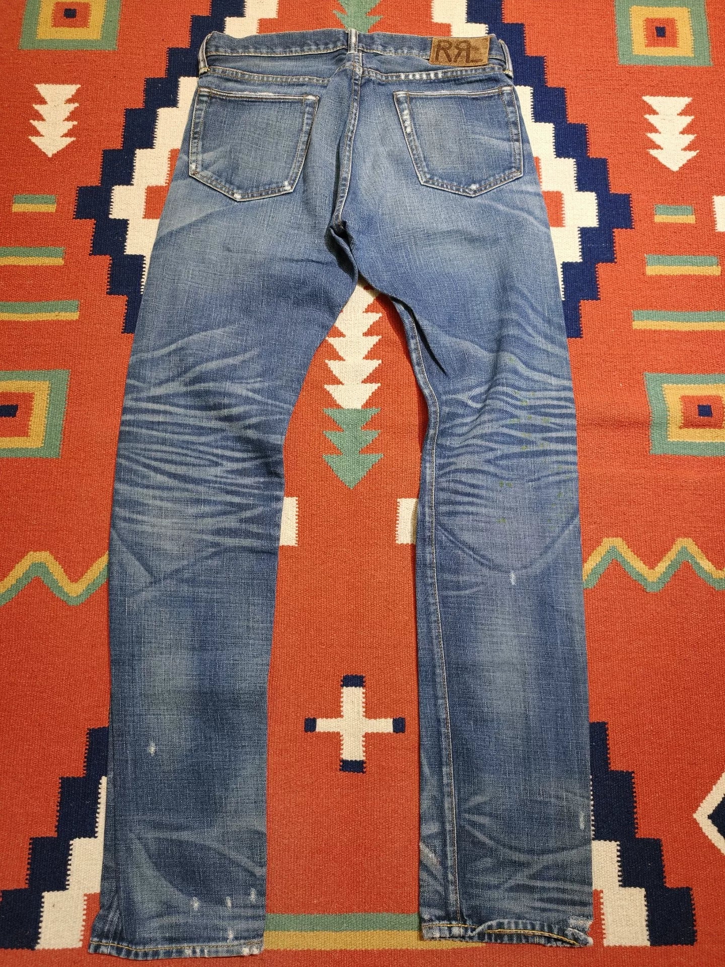 RRL Selvedge Yellow Mud Dyed Jeans