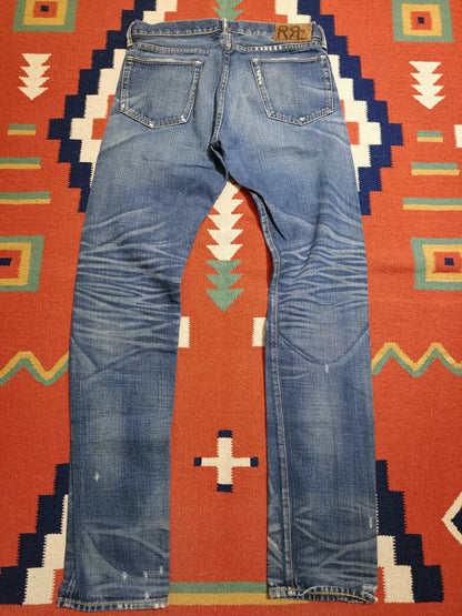 RRL Selvedge Yellow Mud Dyed Jeans