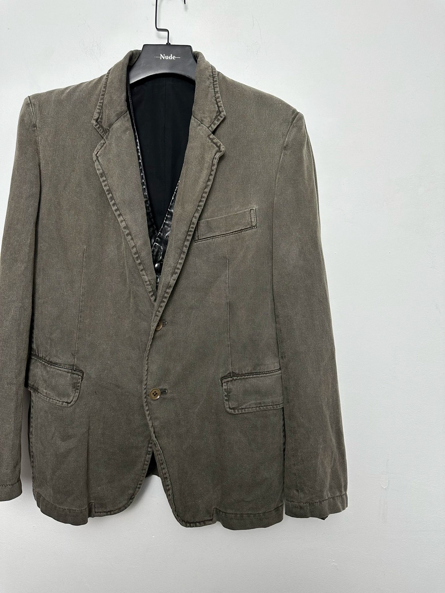 Yohji Yamamoto Pour Homme Dyed Felted Jacket