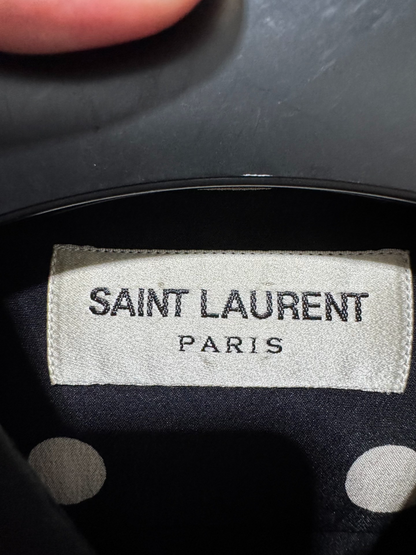 Saint Laurent 15FW Polka Dot Silk Shirt