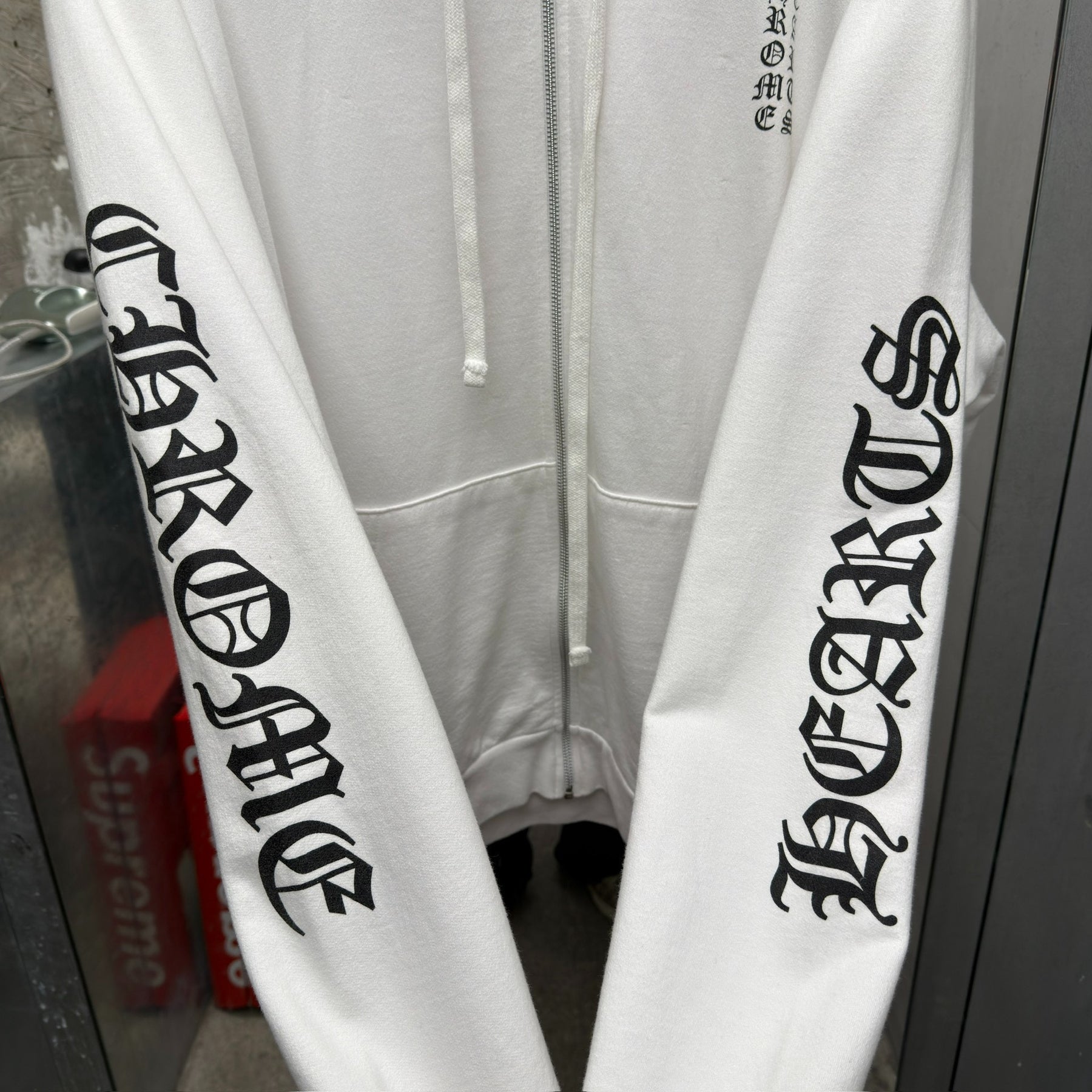 Chrome Hearts White Zip Jacket XXL