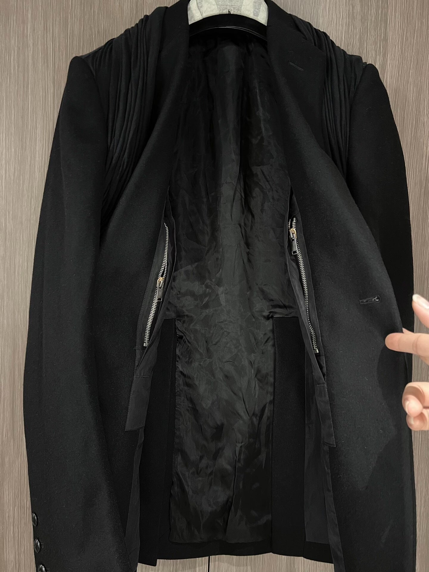 Rick Owens Black Tailored Suit Jacket