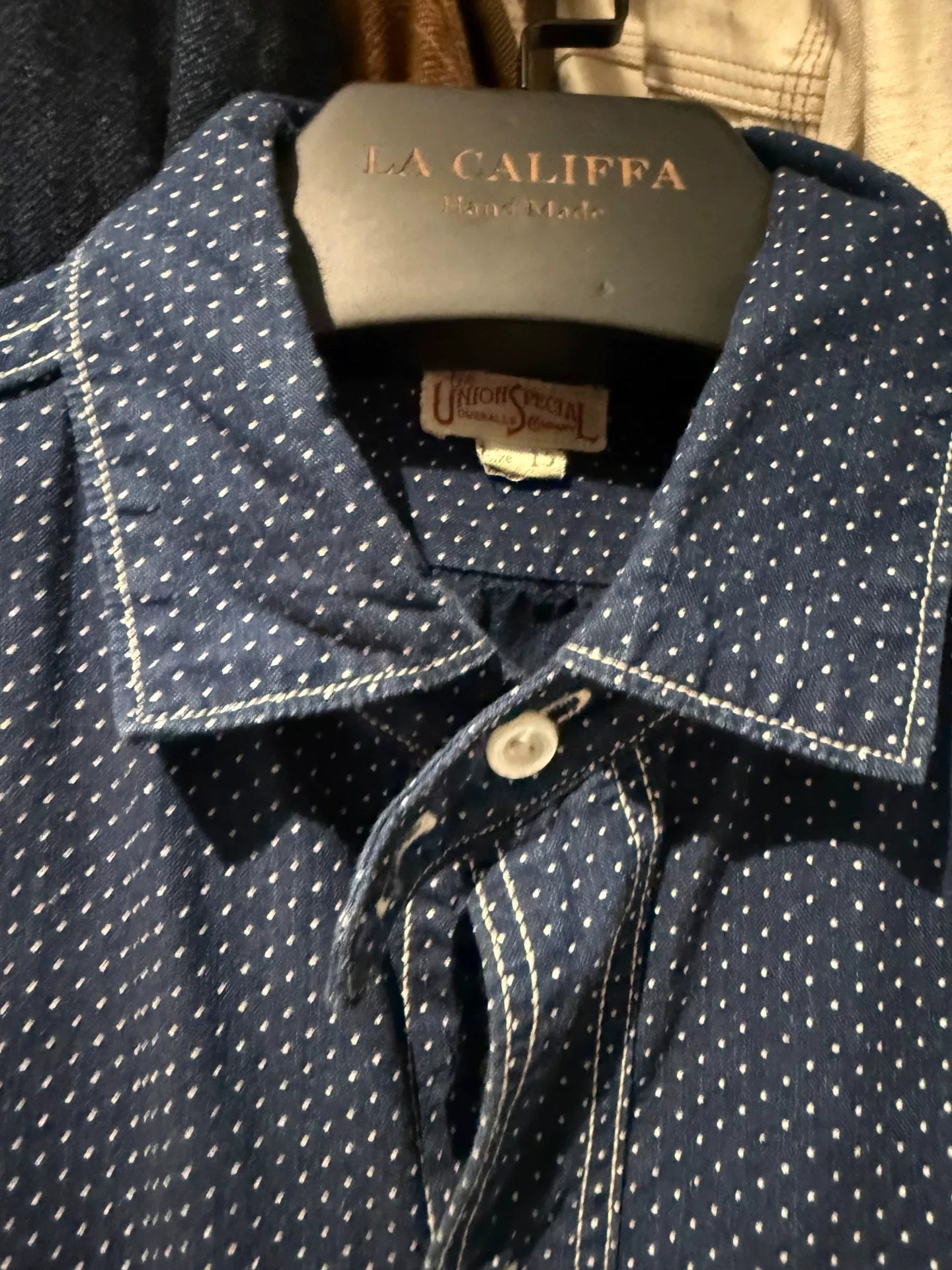 Freewheelers Conductor Work Shirt in Blue