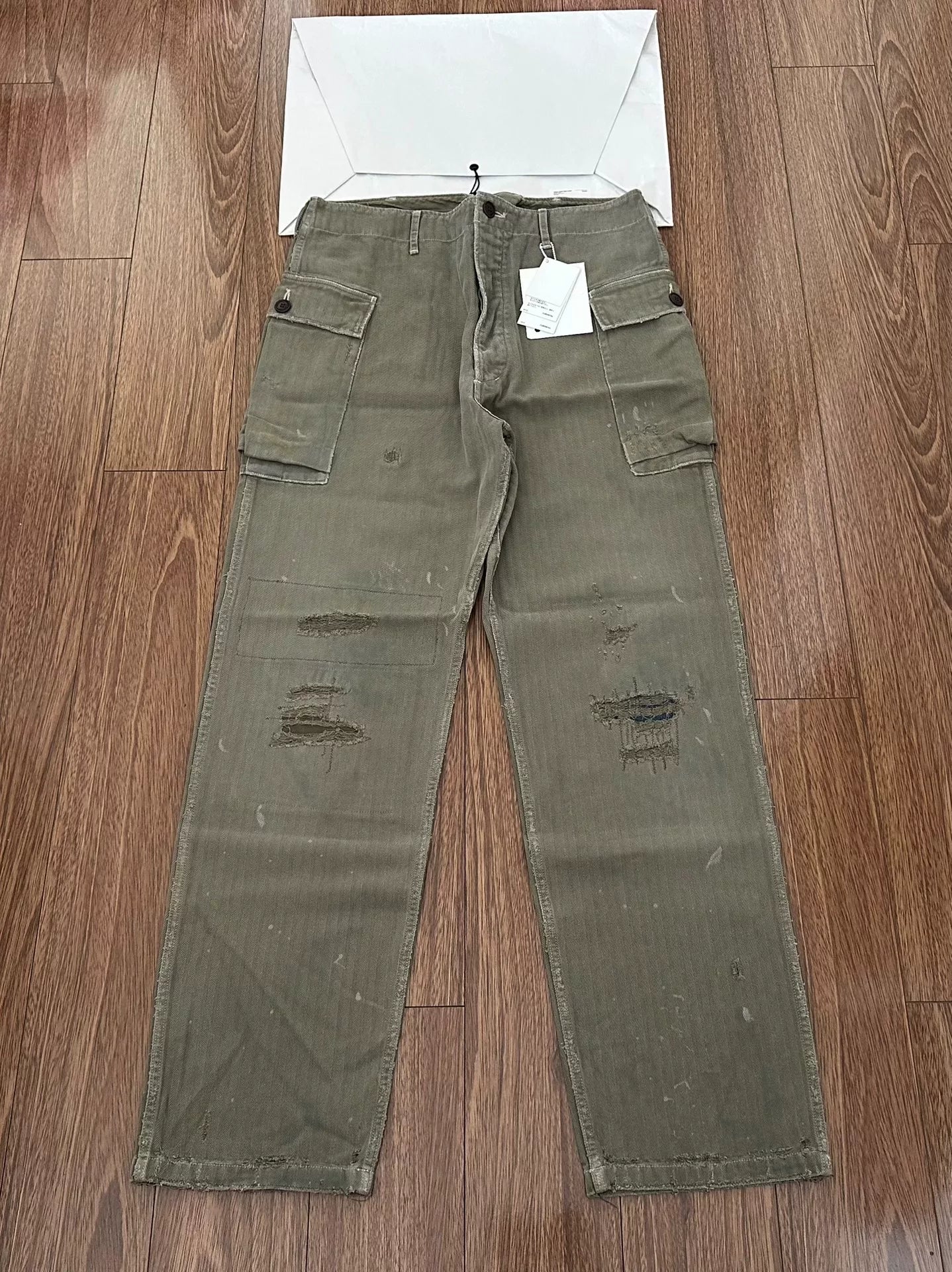 visvim veterans herringbone cargo pants