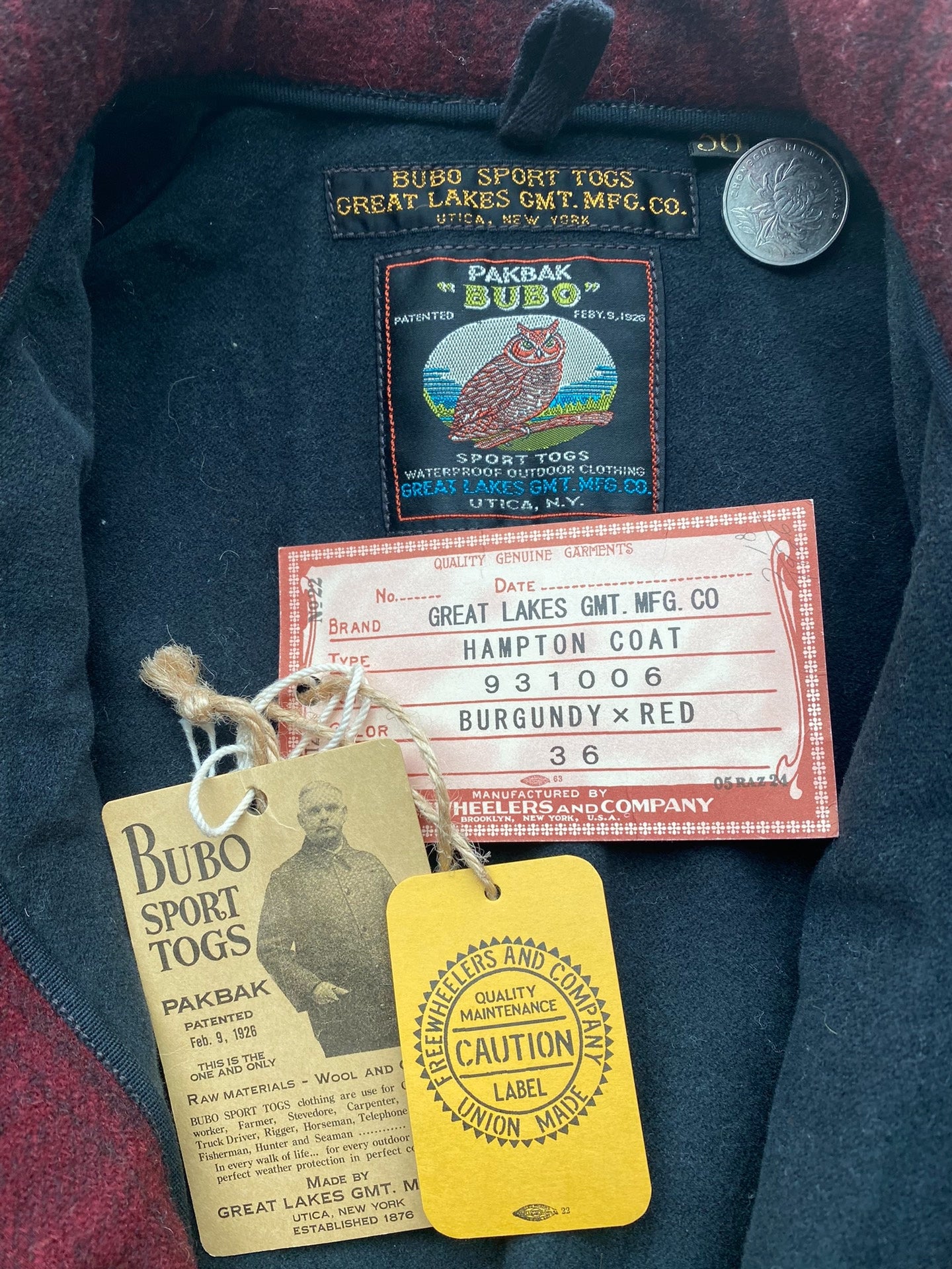 Freewheelers Bootleggers Hampton Coat 36