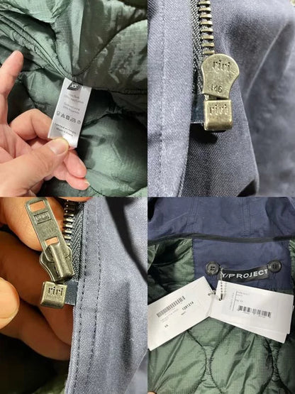 Y/PROJECT Oversized Parka Coat in Black