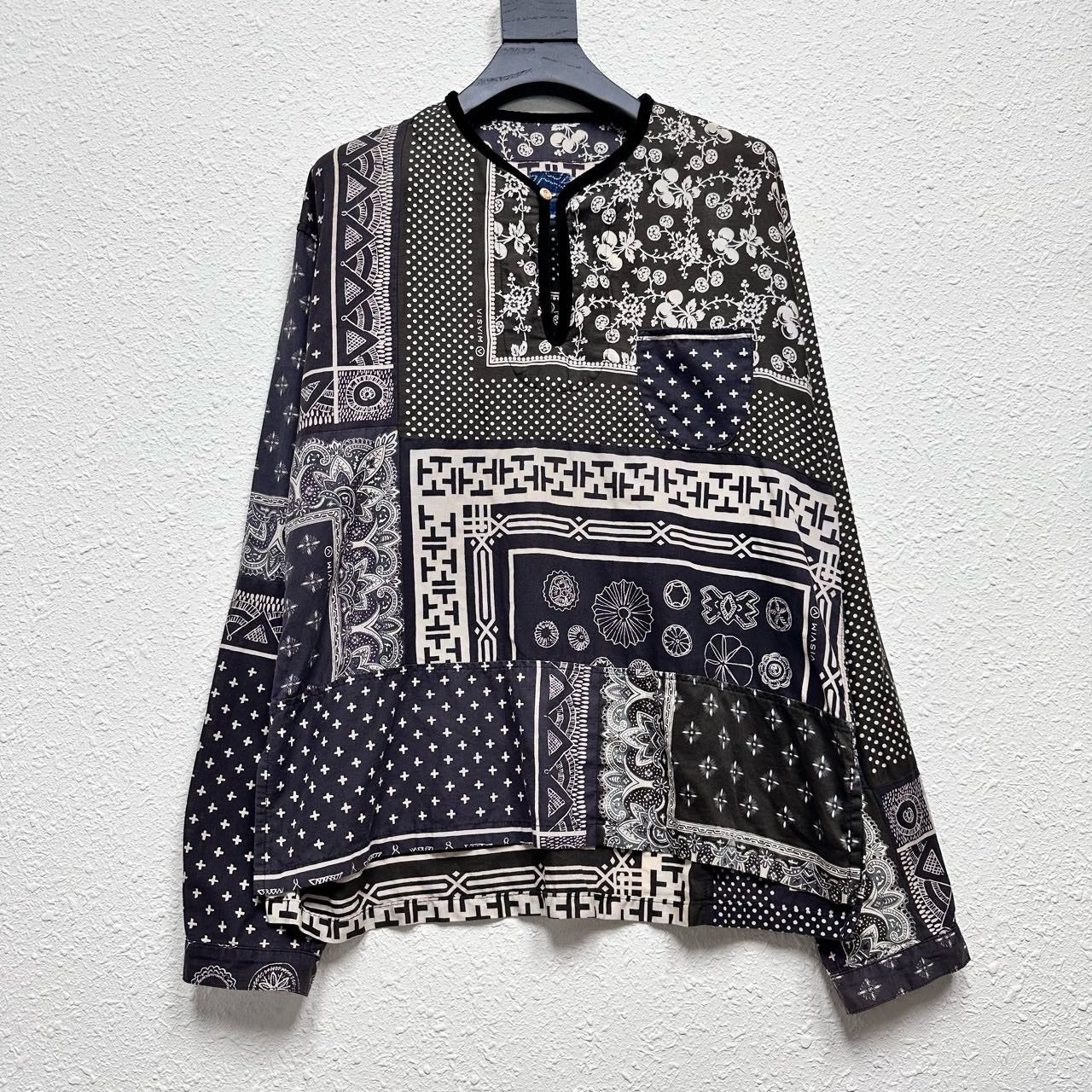 VISVIM Bandana Patchwork Linen Shirt