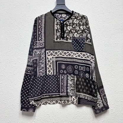 VISVIM Bandana Patchwork Linen Shirt