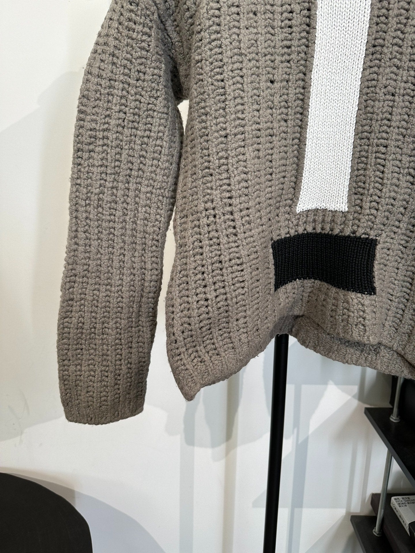 Rick Owens Main Line Knit Hooded Sweater M