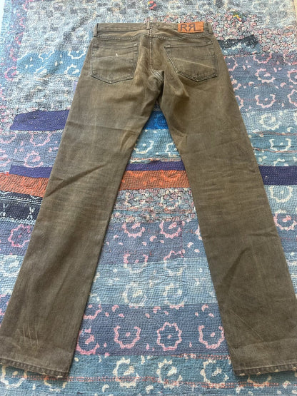 distressed slim fit washed denim jeans