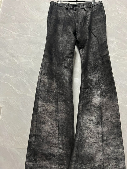 Julius 7 Distressed Silver Gray Pants