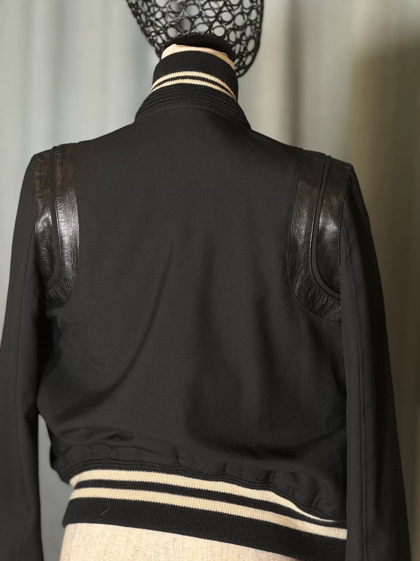 Saint Laurent SLP Black Varsity Jacket
