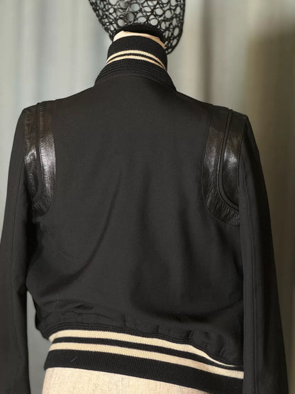 Saint Laurent SLP Black Varsity Jacket