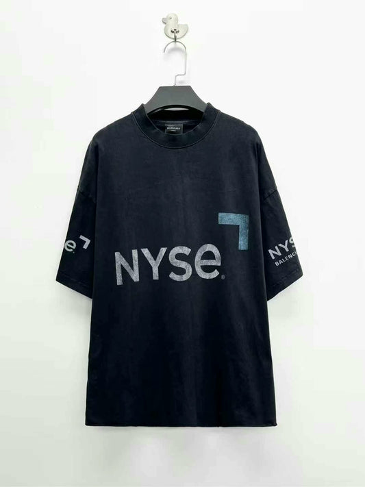 balenciaga ss23 nyse logo short sleeve t-shirt